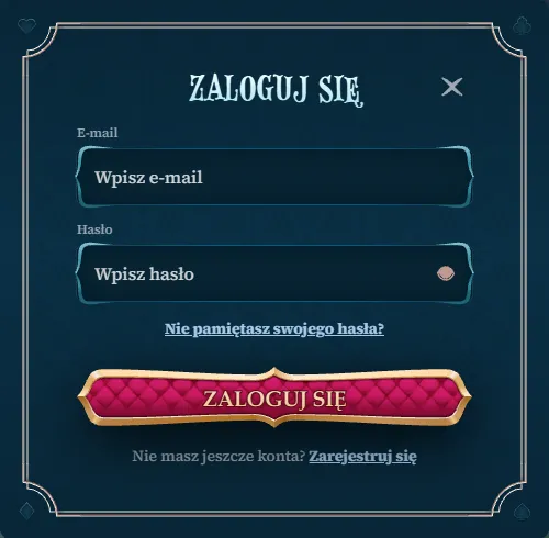 BetAlice casino login BetAlice casino login – okno Zaloguj się z polami e-mail i hasło oraz linkiem Nie pamiętasz swojego hasła?